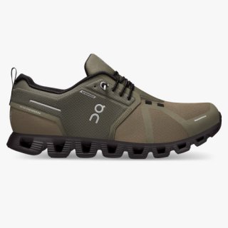On Cloud Sneakers | Men's Cloud 5 Waterproof-Olive | Black