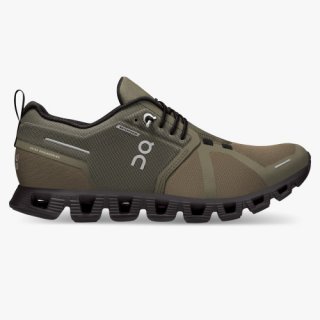 On Cloud Sneakers | Women's Cloud 5 Waterproof-Olive | Black