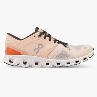 On Cloud Sneakers | Women's Cloud X 3-Rose | Sand