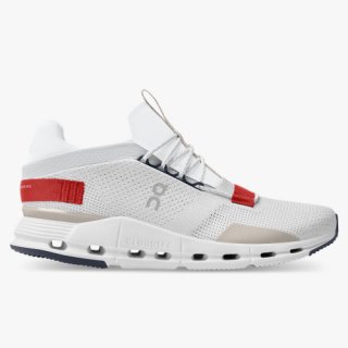 On Cloud Sneakers | Men's Cloudnova-White | Red