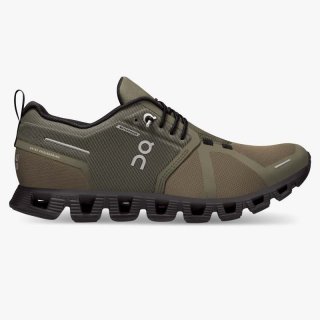 On Cloud Sneakers | Men's Cloud 5 Waterproof-Olive | Black