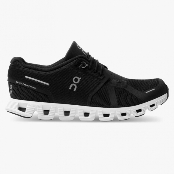 On Cloud Sneakers | Women's Cloud 5-Black | White