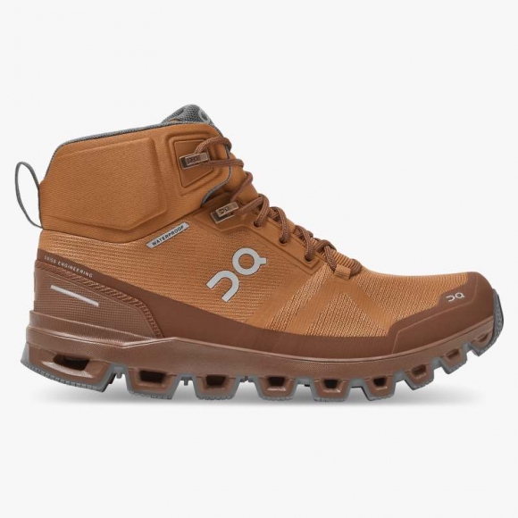 On Cloud Sneakers | Women's Cloudrock Waterproof-Pecan | Rock