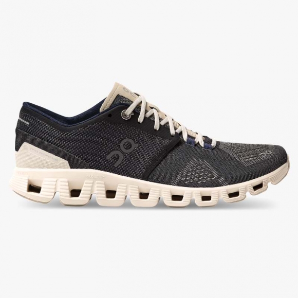 On Cloud Sneakers | Women's Cloud X-Black | Pearl