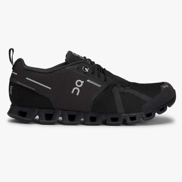 On Cloud Sneakers | Men's Cloud Waterproof-Black | Lunar