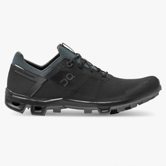 On Cloud Sneakers | Men's Cloudventure Peak-Black | Rock