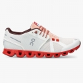 On Cloud Sneakers | Women's Cloud Swiss Olympic-Red | White