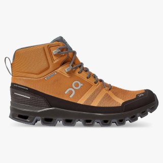 On Cloud Sneakers | Men's Cloudrock Waterproof-Pecan | Brown