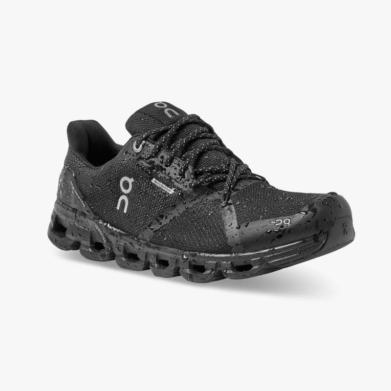 On Cloud Sneakers | Women's Cloudflyer Waterproof-Black | Lunar